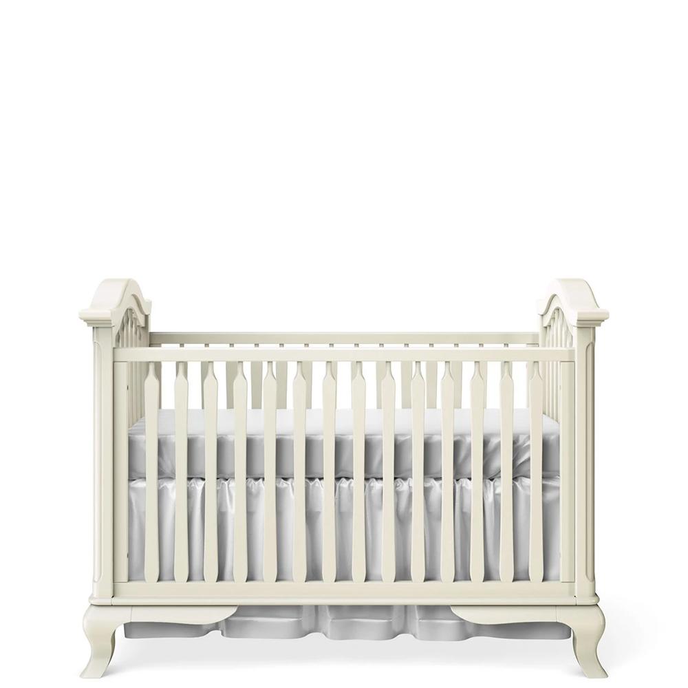 Cleopatra Classic Solid Wood Crib – Symmetrical European Design – 3-in-1 Convertible Nursery Centerpiece