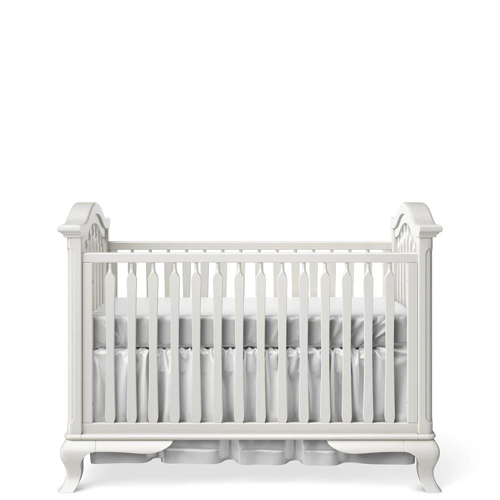 Cleopatra Classic Solid Wood Crib – Symmetrical European Design – 3-in-1 Convertible Nursery Centerpiece