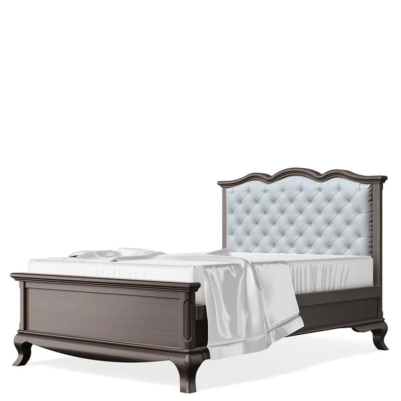 Cleopatra Tufted Full Bed – Luxury Solid Wood & Organic Upholstery – 100% Solid Beech Wood Heirloom Bed