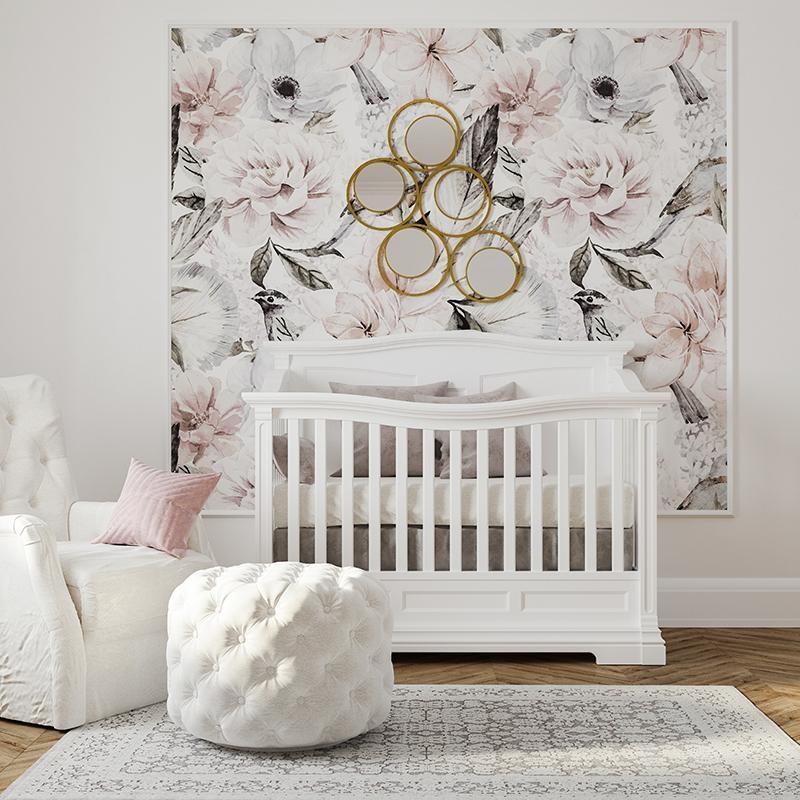 Imperio Solid Wood Convertible Crib – 4-in-1 Lifetime Lifestyle Bed – Handcrafted European Elegance