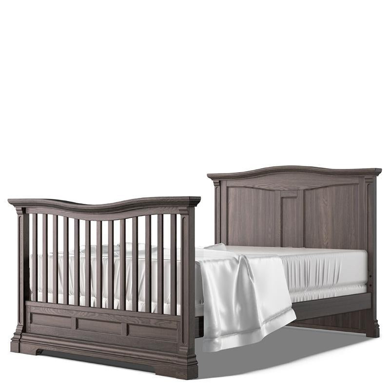 Imperio Solid Back Convertible Crib – 100% Solid Beech Wood 4-in-1 Bed – Classic Imperial Heirloom