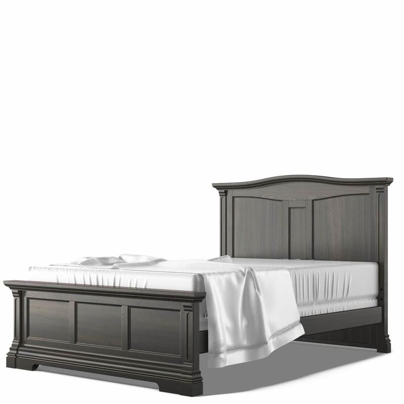 Imperio Solid Panel Full Bed – 100% Solid Beech Wood Heirloom Bed – Majestic High-Back European Design