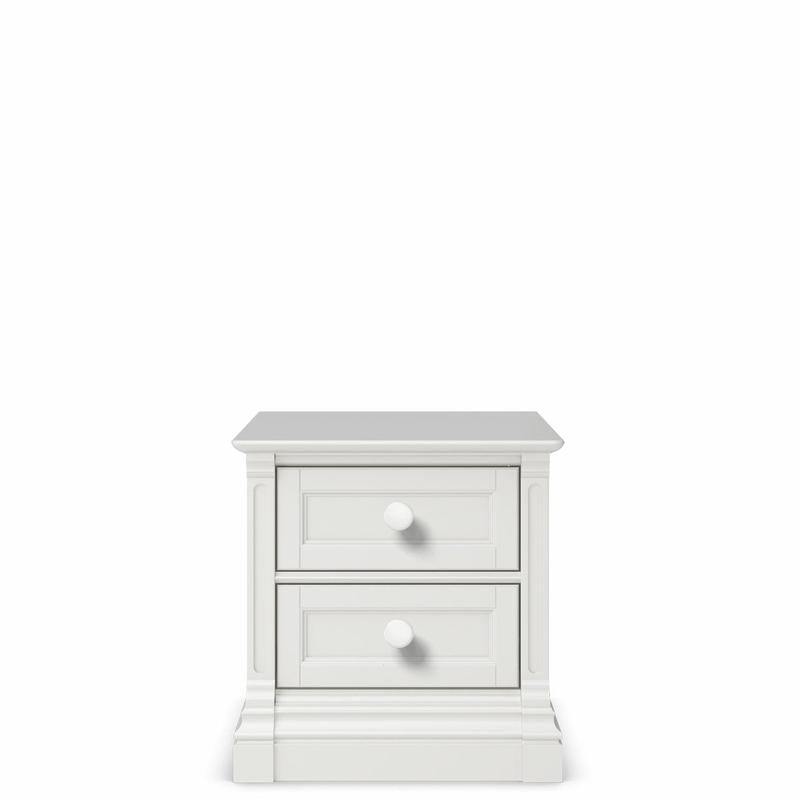 Imperio Solid Wood Nightstand – 2-Drawer Luxury Bedside Table – Handcrafted European Heirloom
