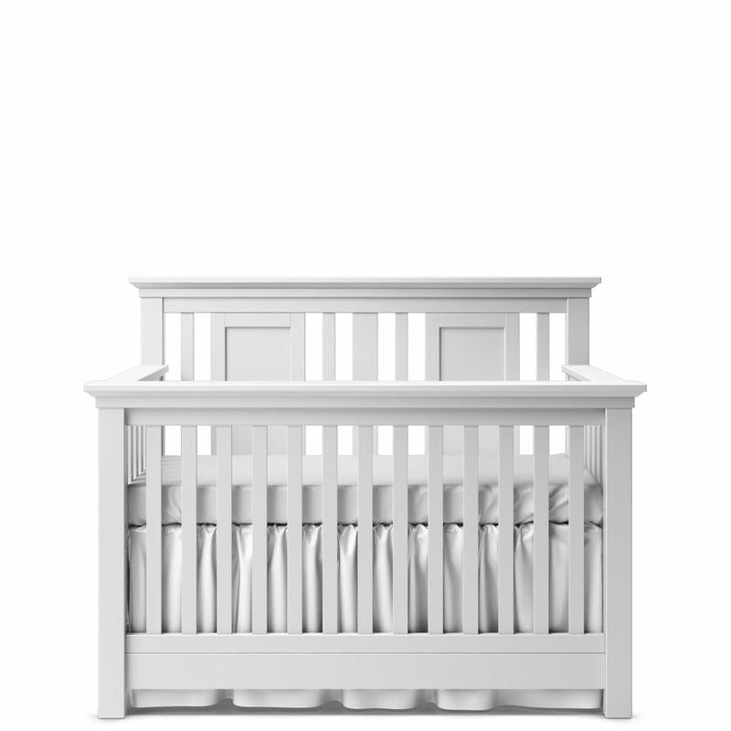 Karisma Solid Wood Convertible Crib – 4-in-1 Mid-Century Luxury Bed – Open-Back Designer Silhouette