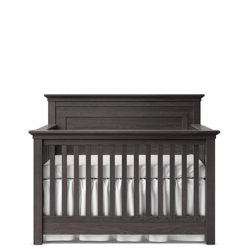 Karisma Massivholz-Babybett – 4-in-1-Luxusbett im Mid-Century-Stil – Traditionelles Design mit massiver Rückenlehne