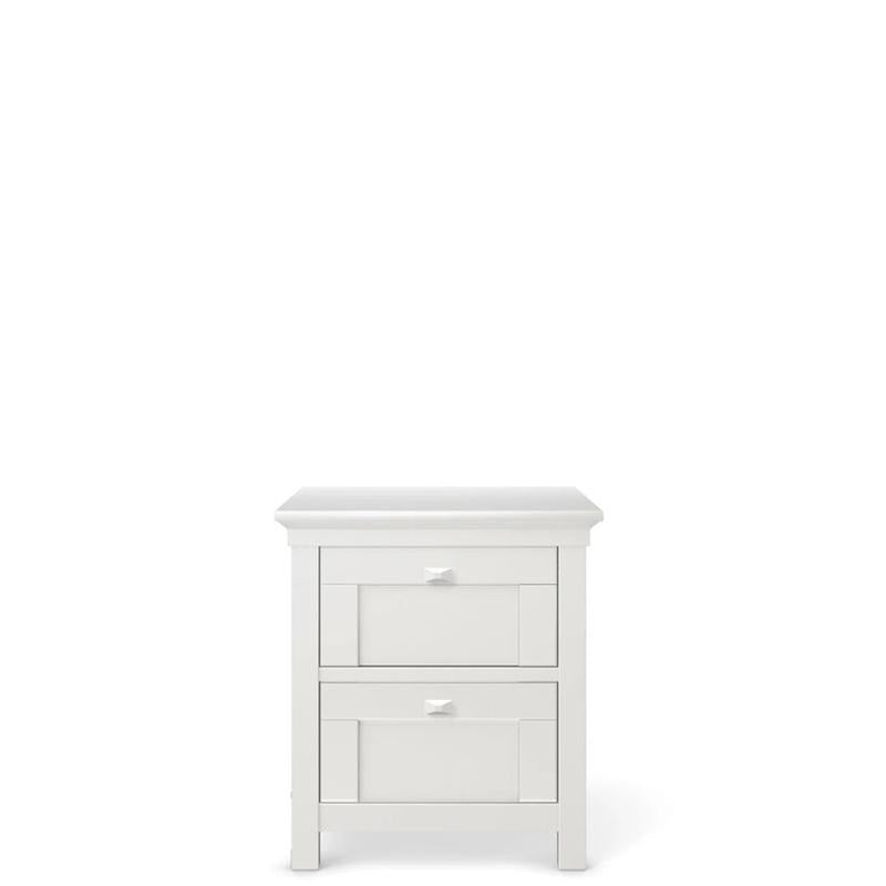 Karisma Solid Wood Nightstand – 2-Drawer Mid-Century Luxury Bedside Chest – Handcrafted Diamond Wood Handles & Organic Finish