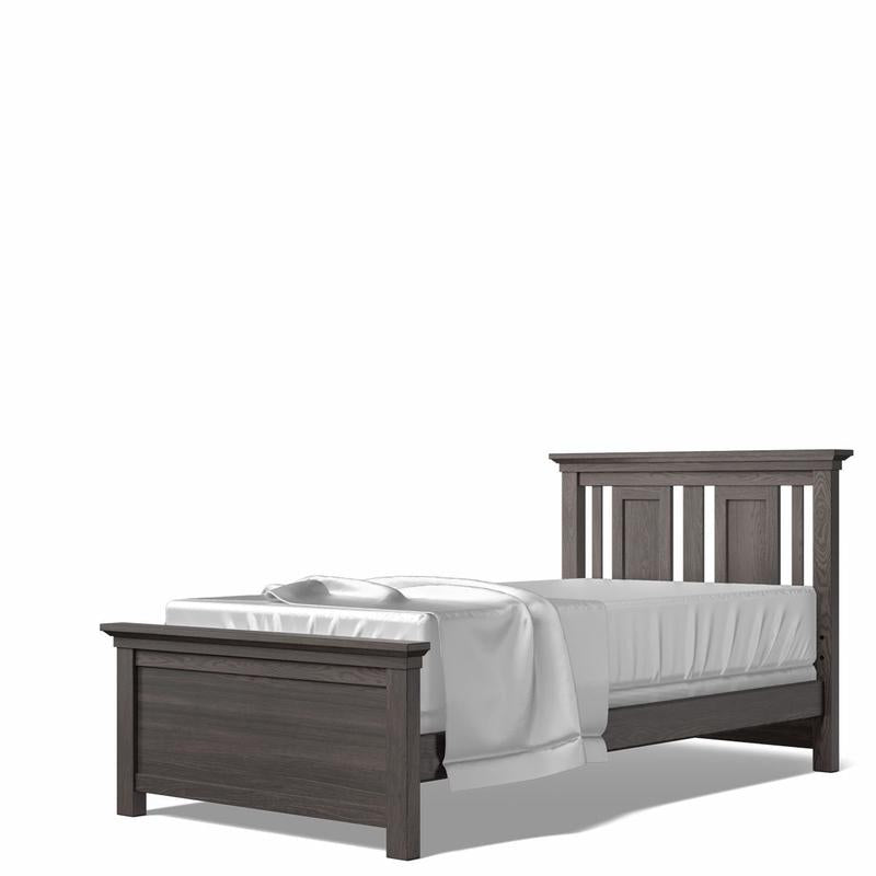 Karisma Solid Wood Twin Bed – Luxury Mid-Century Designer Bed – Space-Saving European Artisan Frame