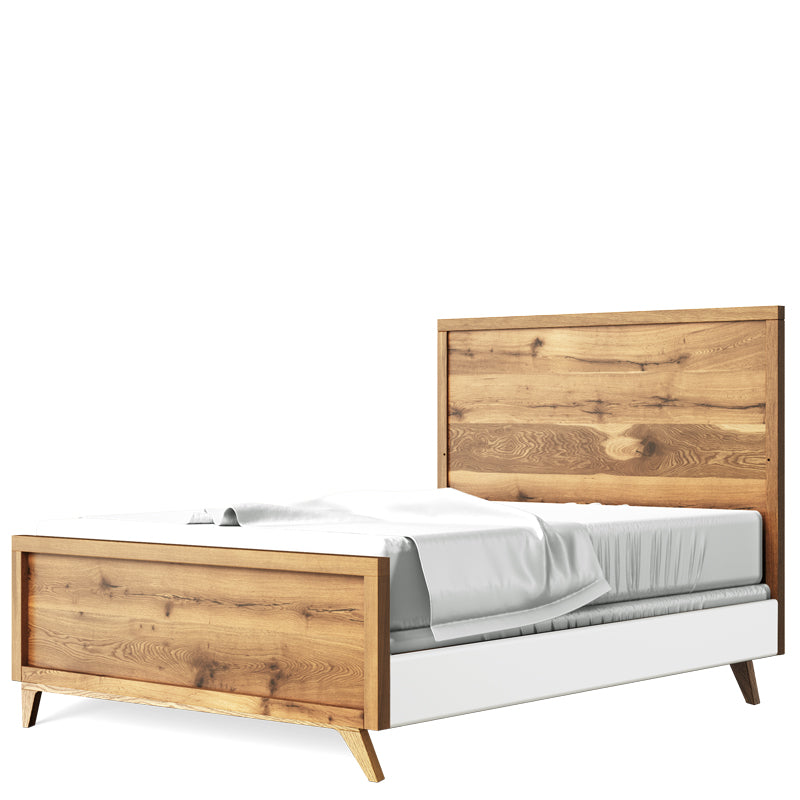 Uptown Solid Wood Full-Size Bed – Luxury Contemporary Executive Bed – Handcrafted Modern Designer Frame