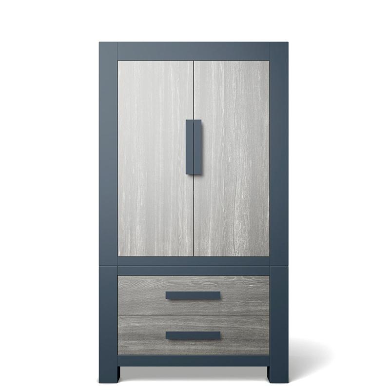 Ventianni Solid Wood Armoire – Luxury Designer Wardrobe – Handcrafted European Executive Cabinet with Custom Shelving