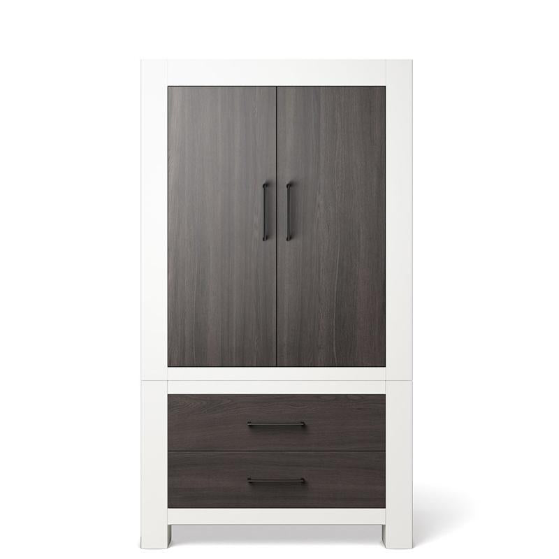 Ventianni Solid Wood Armoire – Luxury Designer Wardrobe – Handcrafted European Executive Cabinet with Custom Shelving