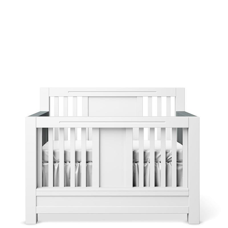 Ventianni Solid Wood Convertible Crib – 4-in-1 Luxury Heirloom Bed – Handcrafted European Designer Crib with 4-Stage Evolution