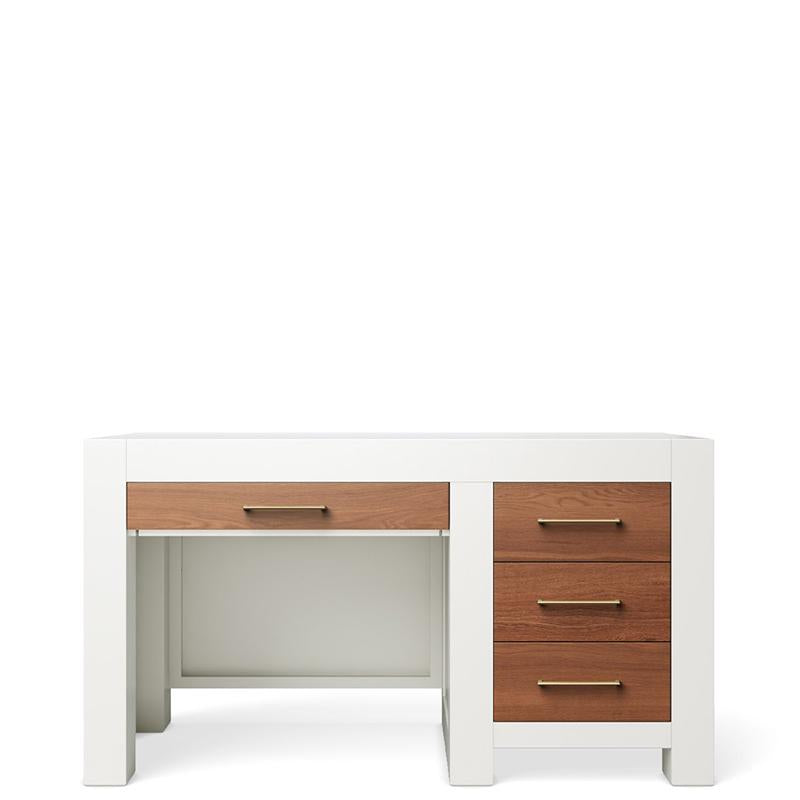 Ventianni Solid Wood Executive Desk & Hutch – Luxury Contemporary Study Station – Handcrafted European Designer Workspace