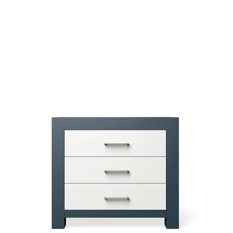 Ventianni Solid Wood Single Dresser – Luxury 3-Drawer Artisan Chest – Handcrafted European Space-Saving Storage & Changing Foundation