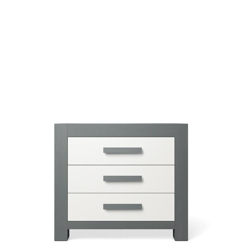 Ventianni Solid Wood Single Dresser – Luxury 3-Drawer Artisan Chest – Handcrafted European Space-Saving Storage & Changing Foundation