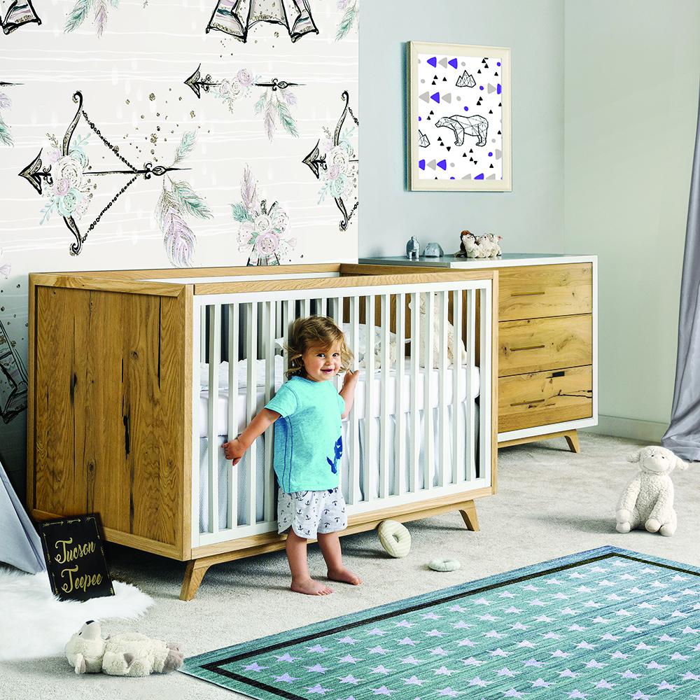 Uptown Classic Massivholz-Kinderbett – Luxuriöses, modernes und platzsparendes Bett – Handgefertigtes europäisches Designer-Kinderbett